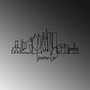 Wallity Toronto Escultura de pared de metal Negro